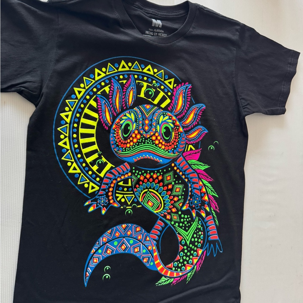 Colorful Graphic Black T-Shirt